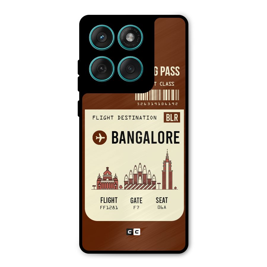 Bangalore Boarding Pass Metal Back Case for Motorola Edge 60 Fusion