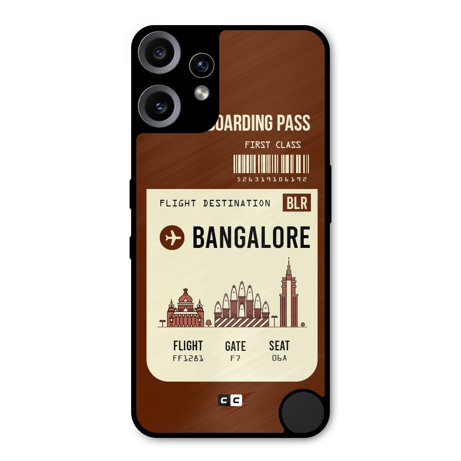 Bangalore Boarding Pass Metal Back Case for Nothing CMF Phone 2 Pro