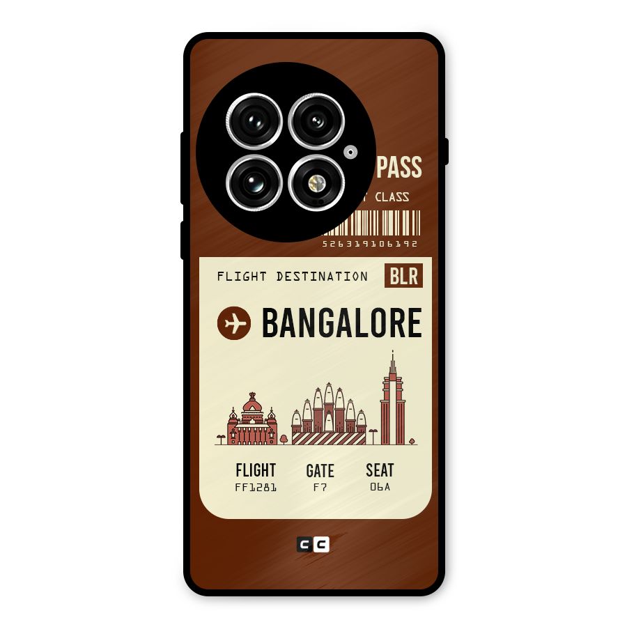Bangalore Boarding Pass Metal Back Case for OnePlus 13