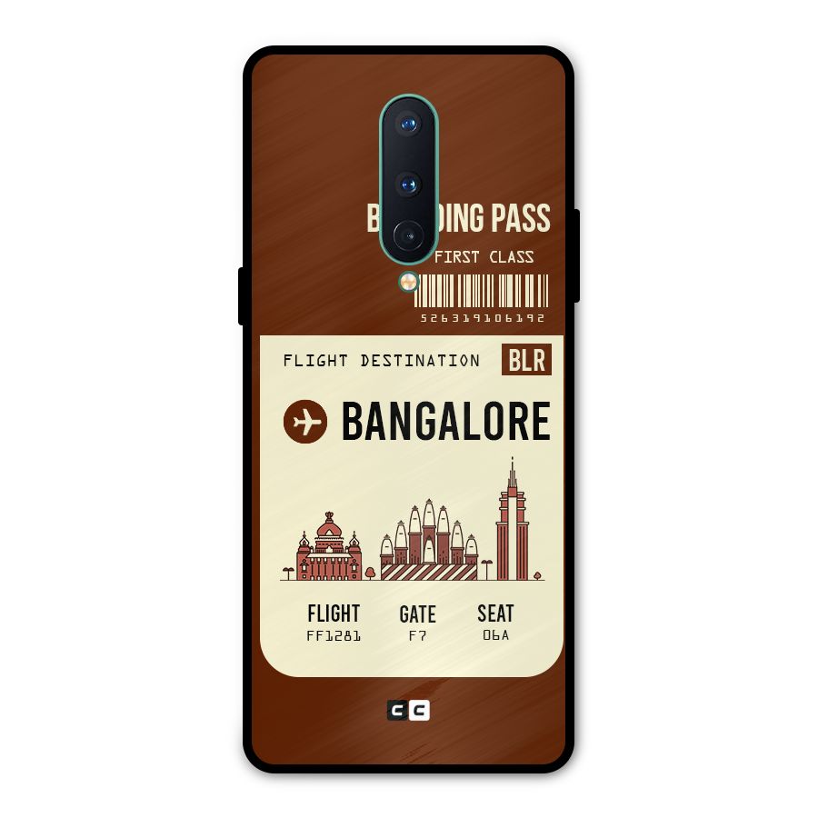 Bangalore Boarding Pass Metal Back Case for OnePlus 8