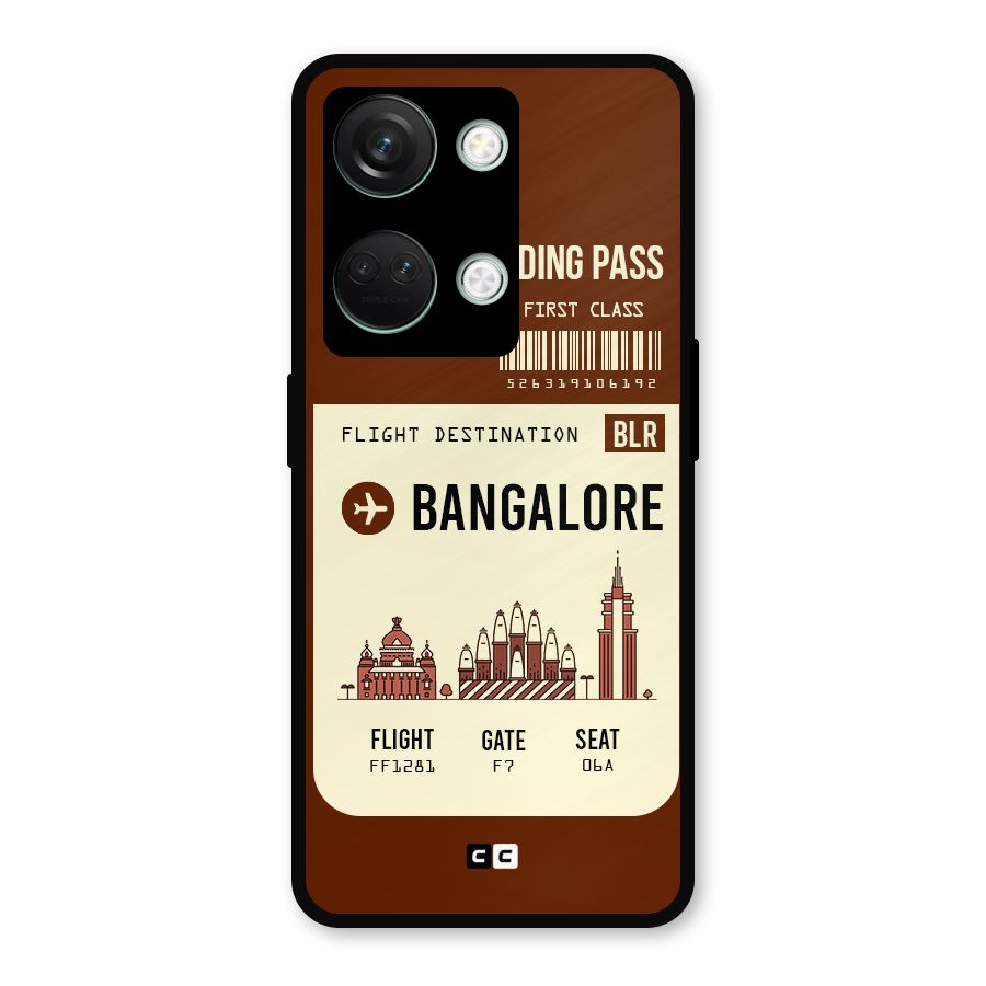 Bangalore Boarding Pass Metal Back Case for OnePlus Nord 3