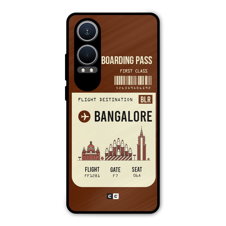 Bangalore Boarding Pass Metal Back Case for OnePlus Nord CE4 Lite