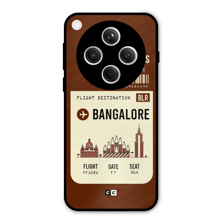 Bangalore Boarding Pass Metal Back Case for Oppo Find X8