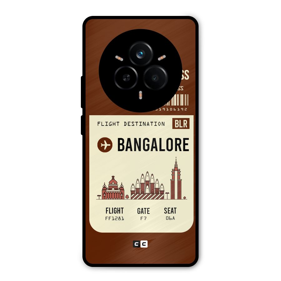 Bangalore Boarding Pass Metal Back Case for Realme 14 Pro