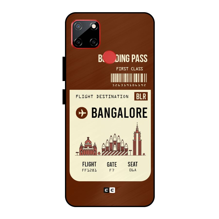 Bangalore Boarding Pass Metal Back Case for Realme C12