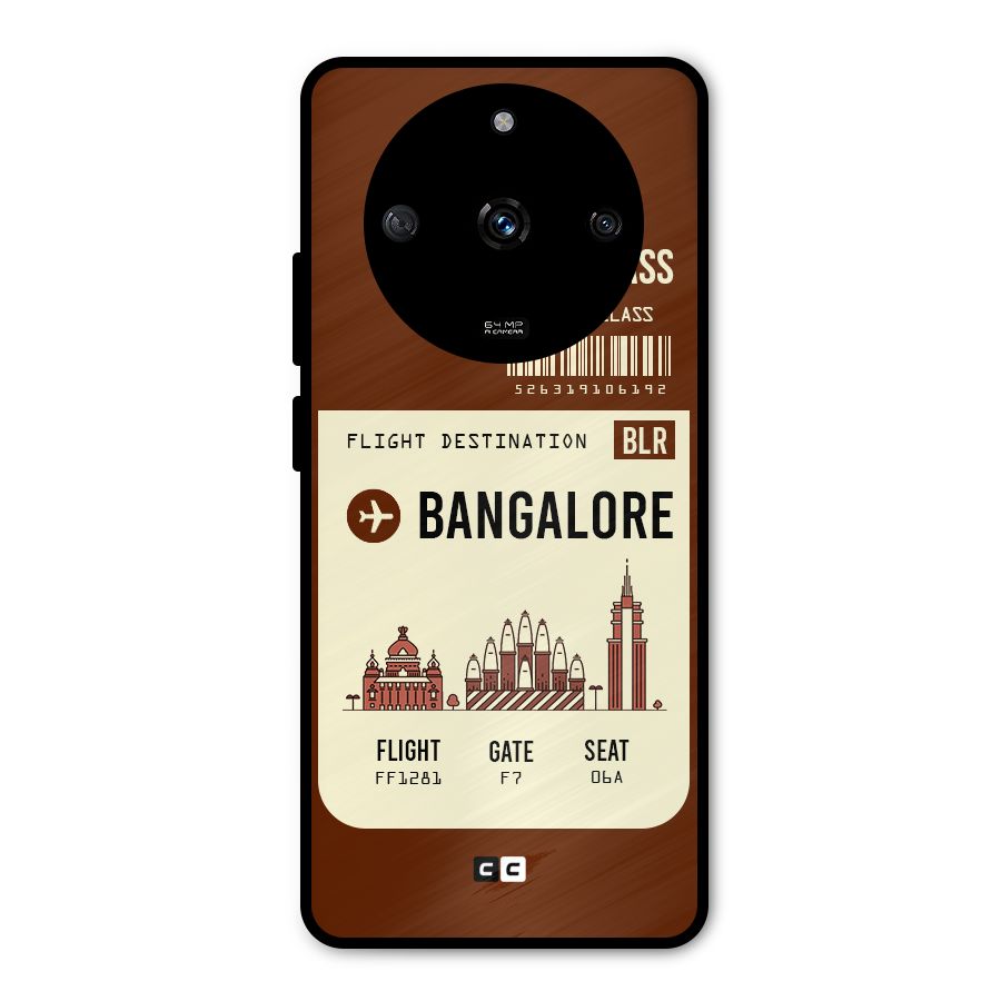 Bangalore Boarding Pass Metal Back Case for Realme Narzo 60 5G