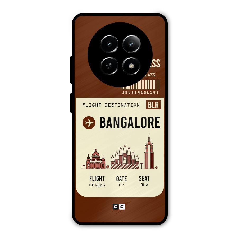 Bangalore Boarding Pass Metal Back Case for Realme Narzo 70x 5G