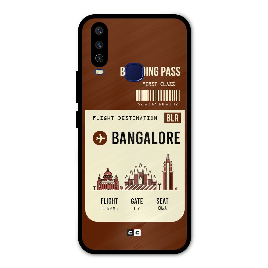 Bangalore Boarding Pass Metal Back Case for Vivo Y15