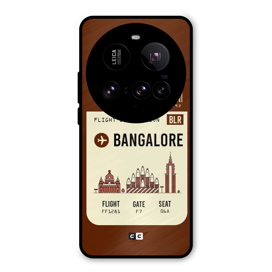 Bangalore Boarding Pass Metal Back Case for Xiaomi 15 Ultra