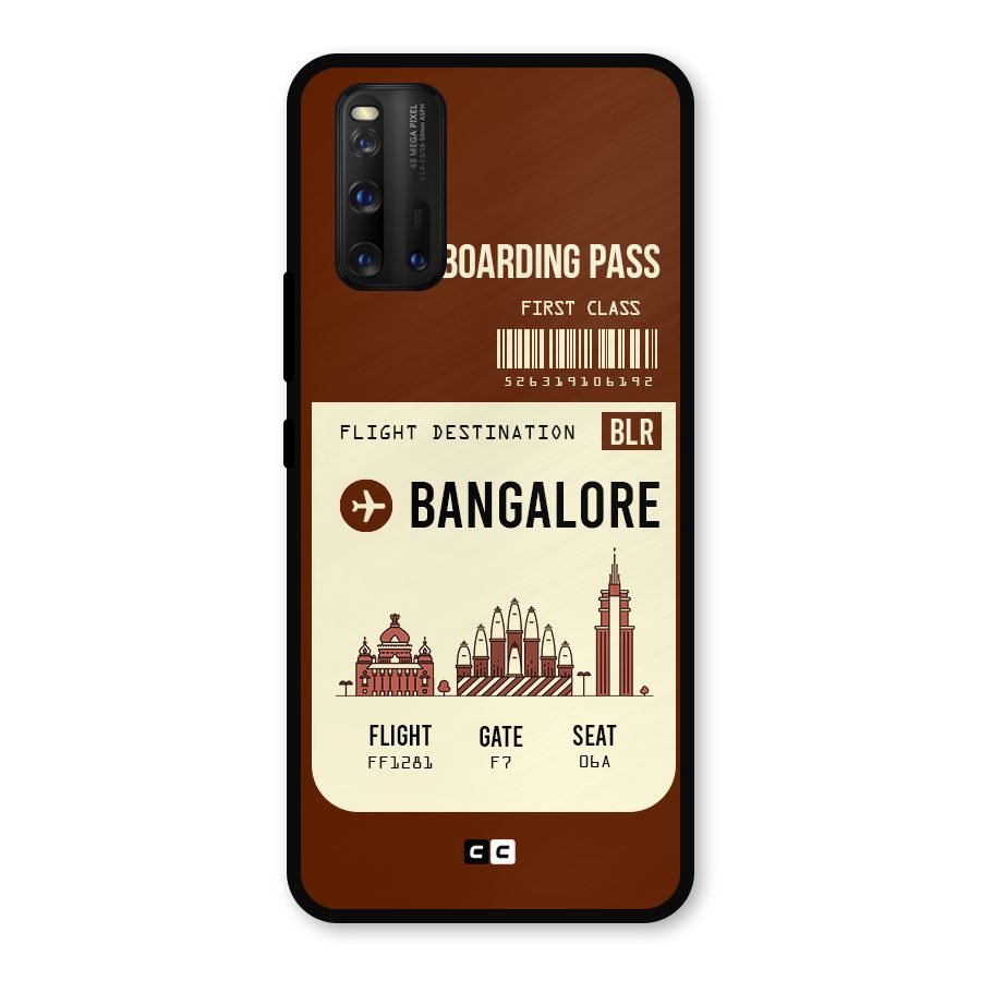 Bangalore Boarding Pass Metal Back Case for iQOO 3