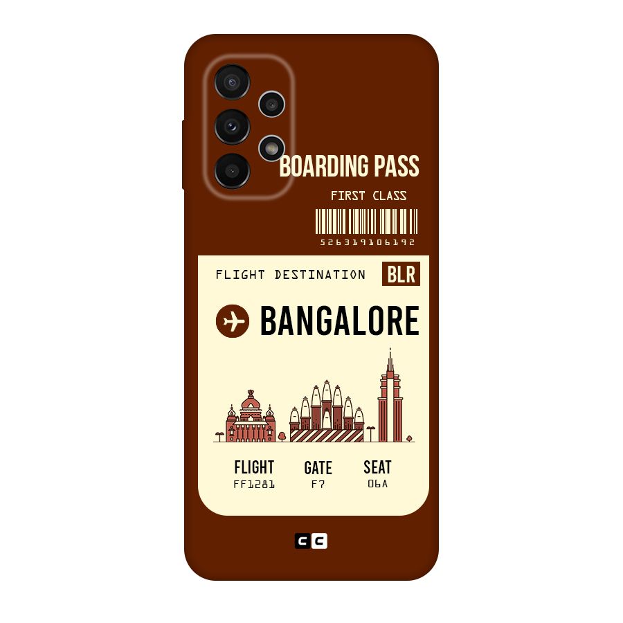 Bangalore Boarding Pass Original Polycarbonate Back Case for Galaxy A23