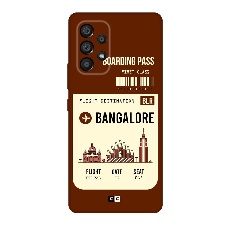 Bangalore Boarding Pass Original Polycarbonate Back Case for Galaxy A53 5G
