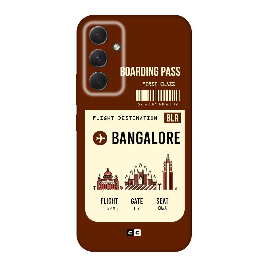 Bangalore Boarding Pass Original Polycarbonate Back Case for Galaxy A54