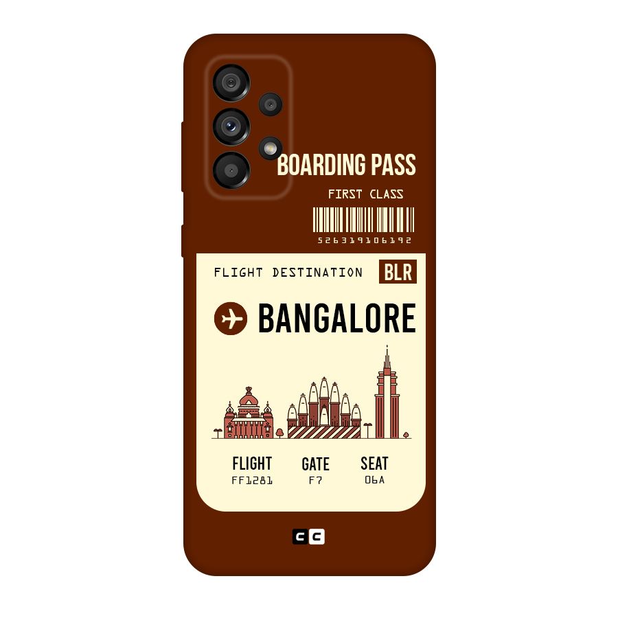 Bangalore Boarding Pass Original Polycarbonate Back Case for Galaxy A73 5G