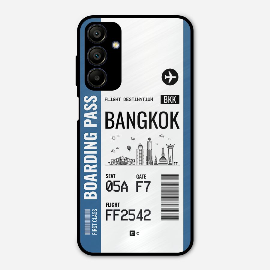 Bangkok Boarding Pass Metal Back Case for Galaxy A15 5G