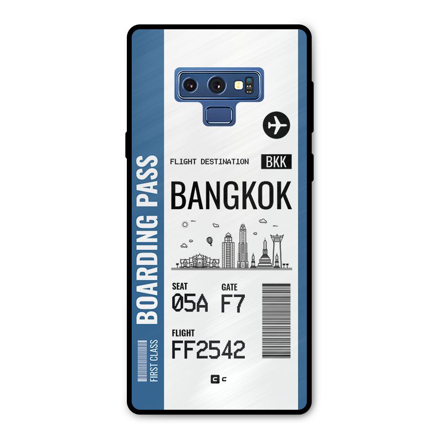 Bangkok Boarding Pass Metal Back Case for Galaxy Note 9
