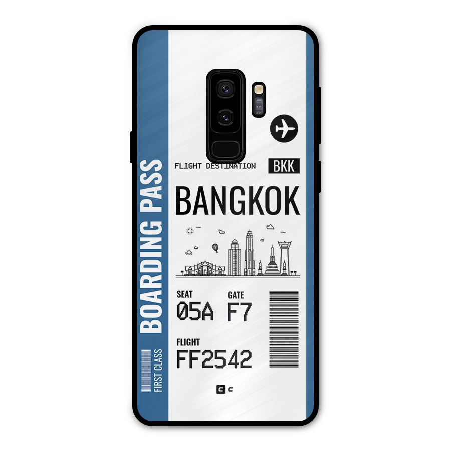Bangkok Boarding Pass Metal Back Case for Galaxy S9 Plus