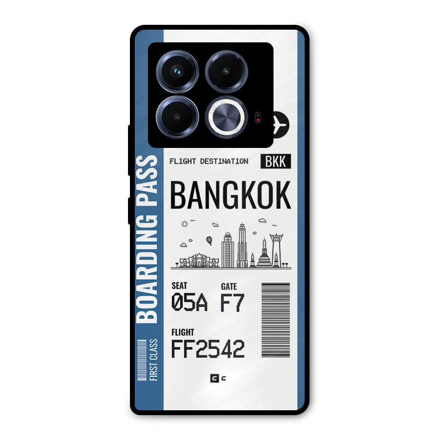 Bangkok Boarding Pass Metal Back Case for Infinix Note 40 5G