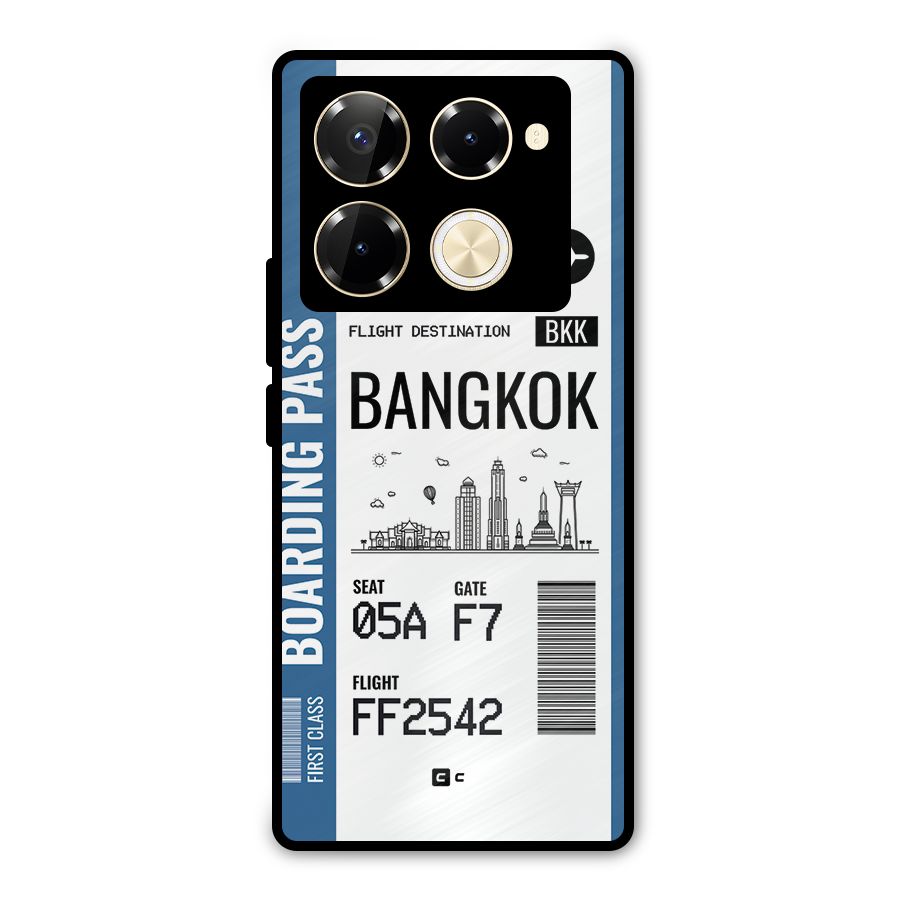 Bangkok Boarding Pass Metal Back Case for Infinix Note 40 Pro