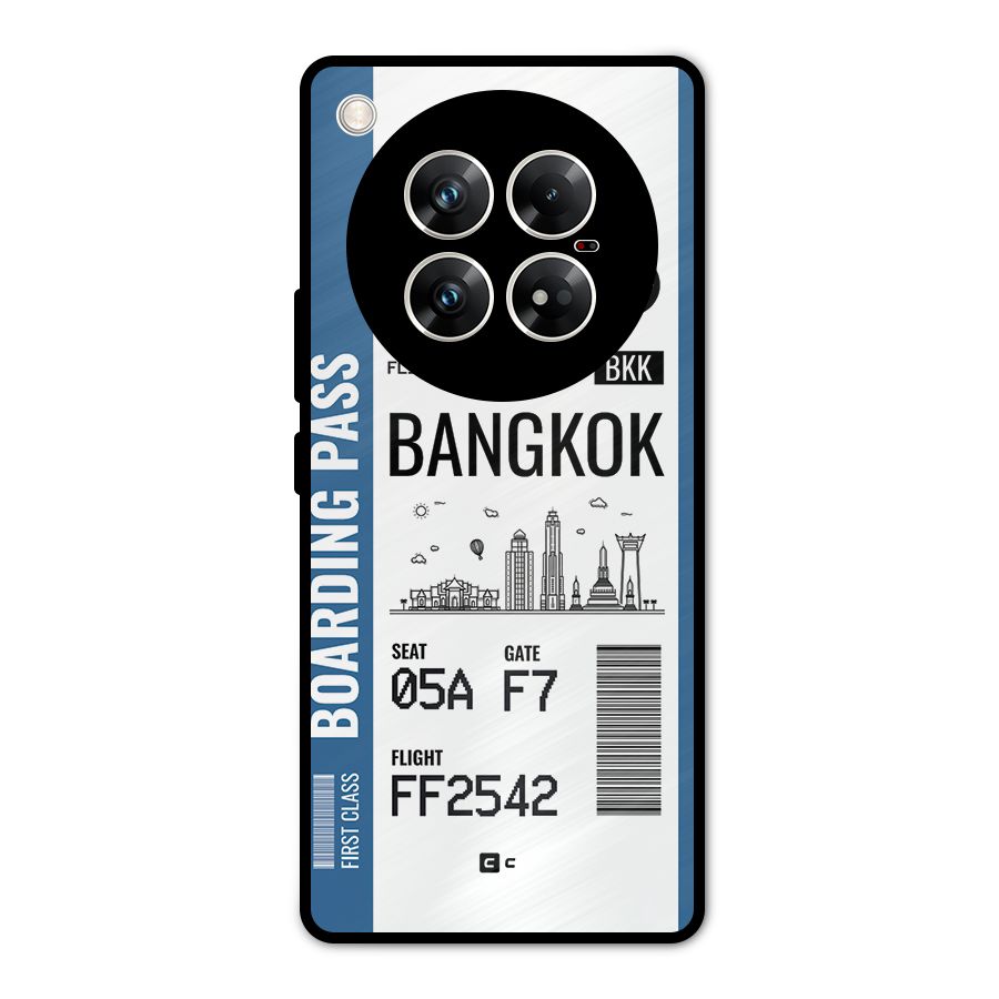 Bangkok Boarding Pass Metal Back Case for Infinix Zero 40 5G