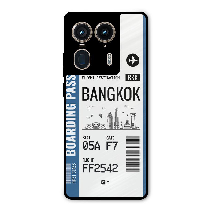 Bangkok Boarding Pass Metal Back Case for Motorola Edge 50 Ultra