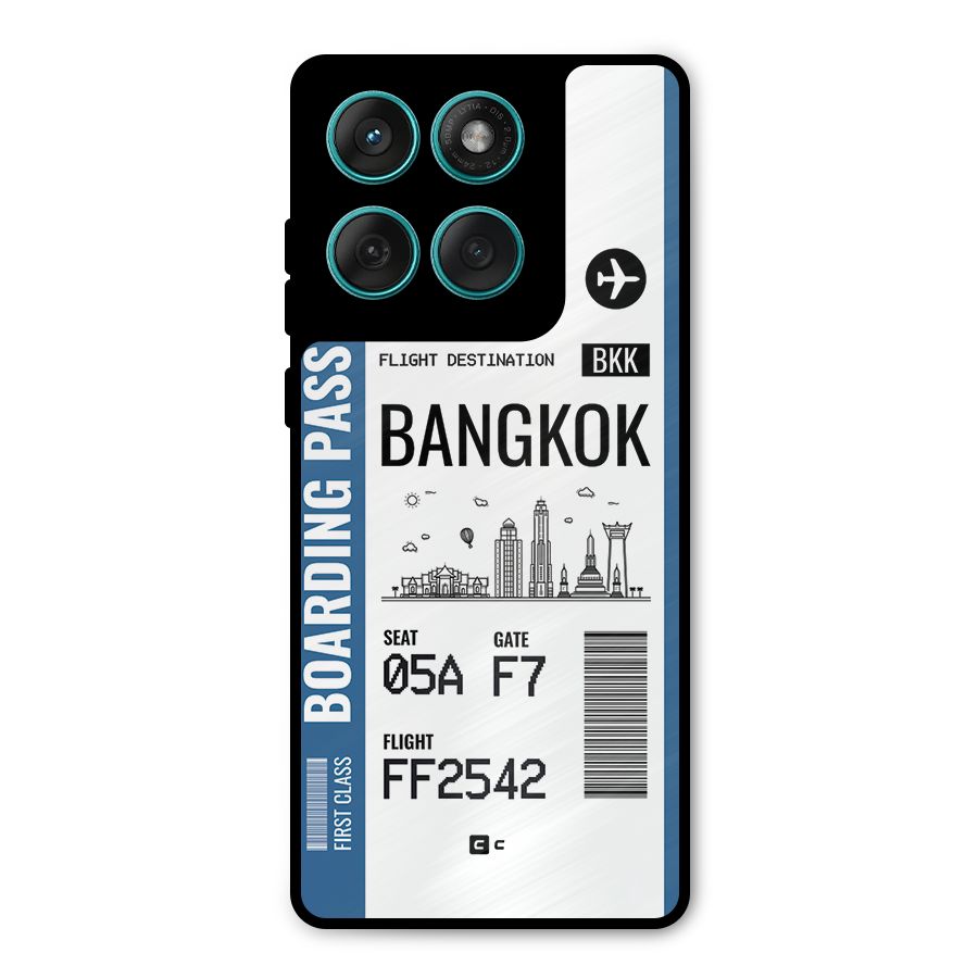 Bangkok Boarding Pass Metal Back Case for Motorola Edge 60 Fusion