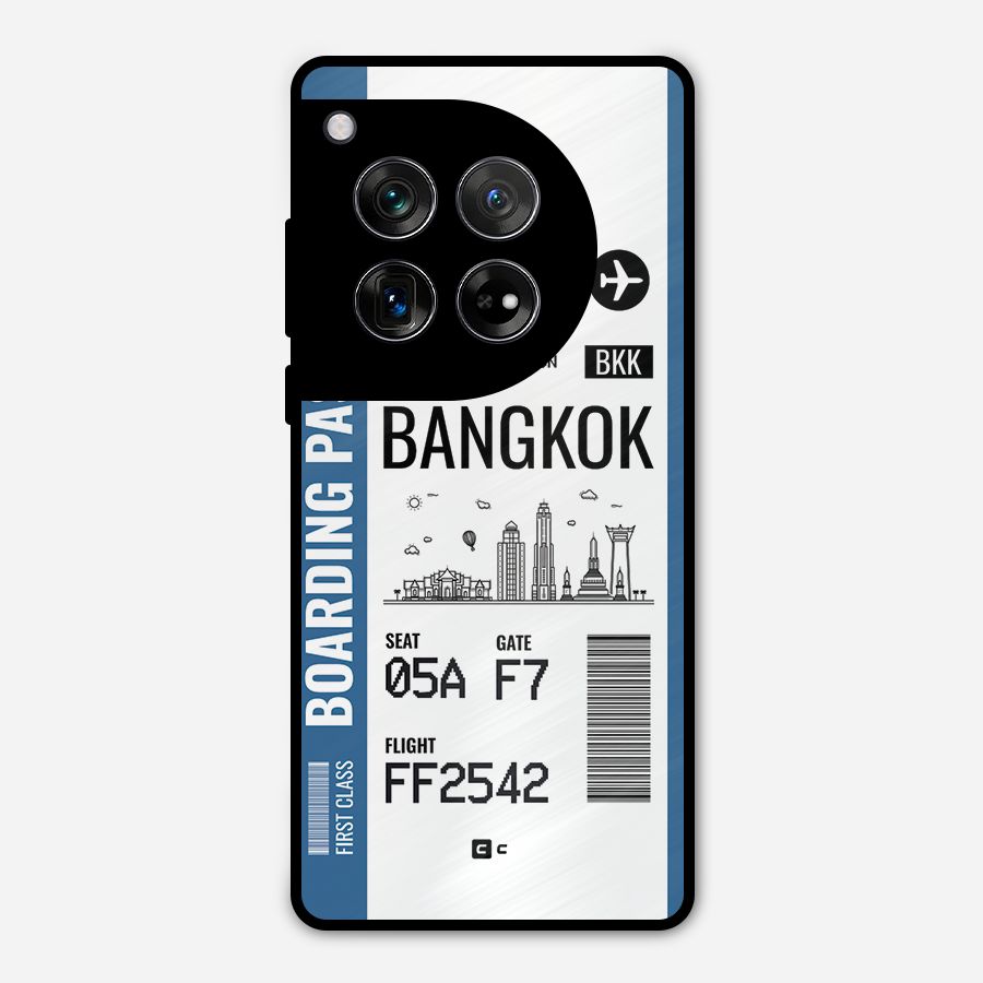 Bangkok Boarding Pass Metal Back Case for OnePlus 12