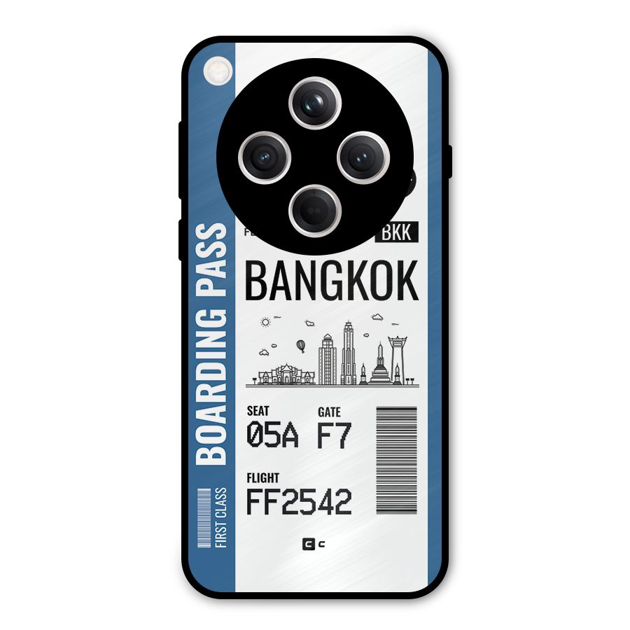Bangkok Boarding Pass Metal Back Case for Oppo Find X8