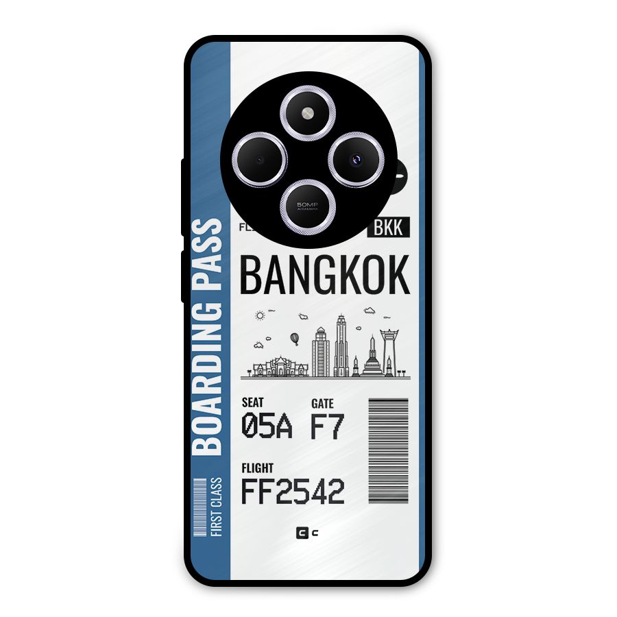 Bangkok Boarding Pass Metal Back Case for Poco M7