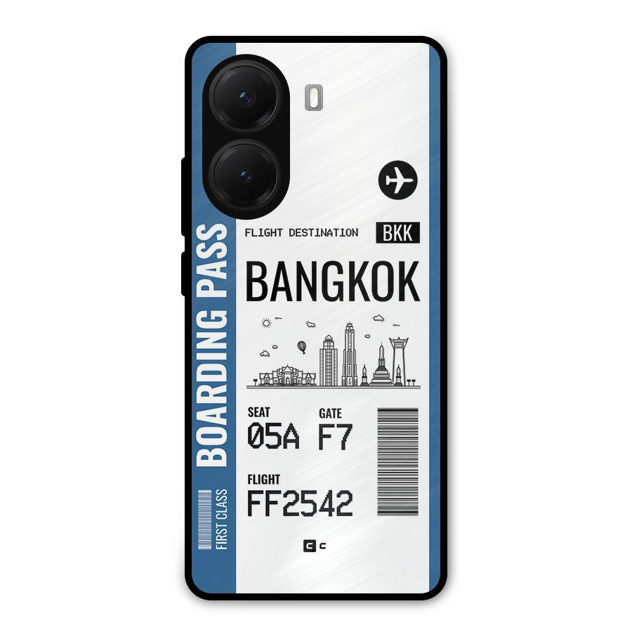 Bangkok Boarding Pass Metal Back Case for Poco X7 Pro