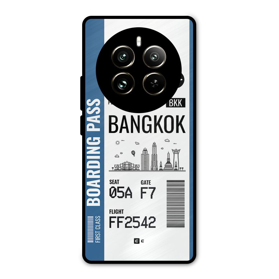 Bangkok Boarding Pass Metal Back Case for Realme 12 Pro