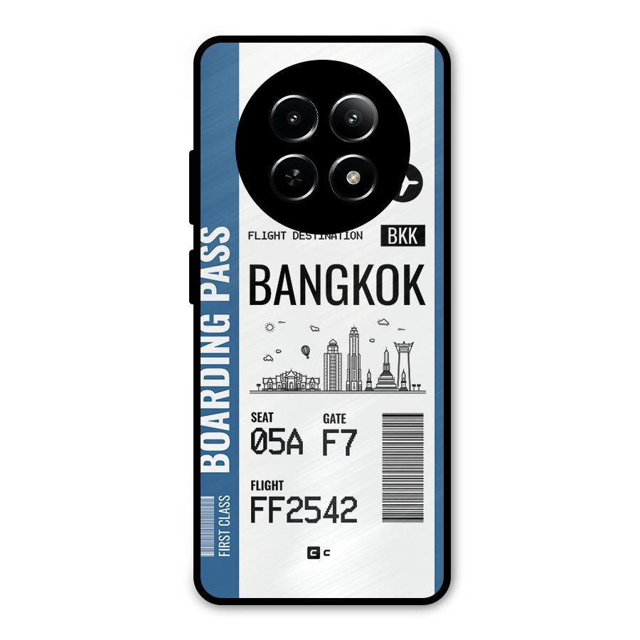 Bangkok Boarding Pass Metal Back Case for Realme 13