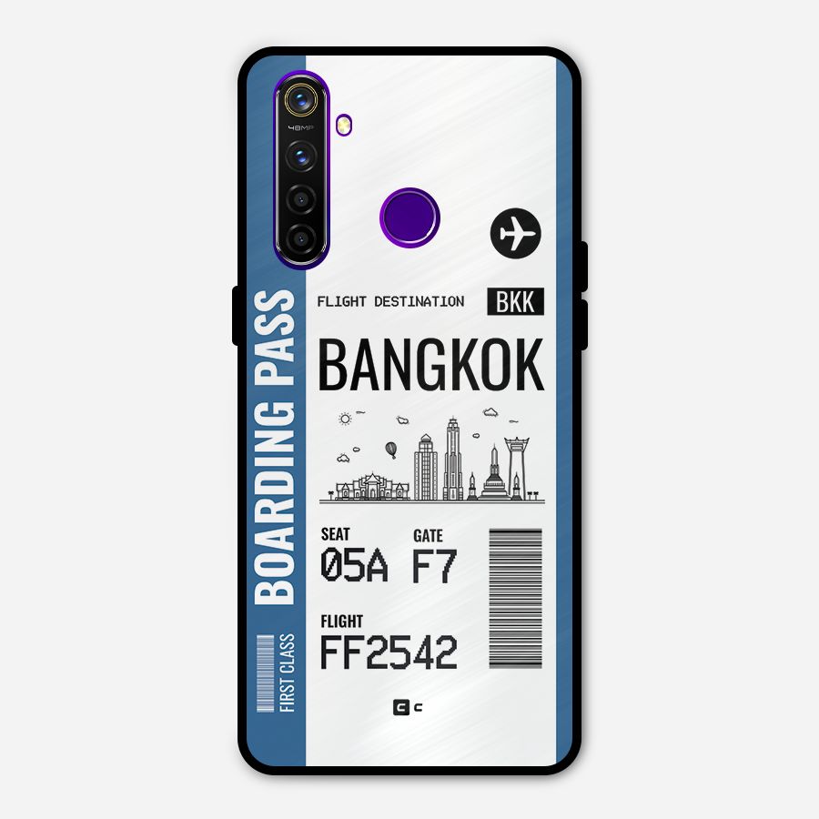 Bangkok Boarding Pass Metal Back Case for Realme 5 Pro