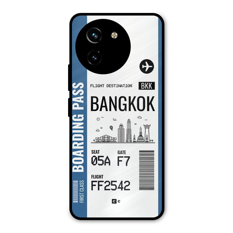 Bangkok Boarding Pass Metal Back Case for Vivo T3x