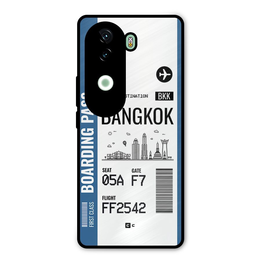 Bangkok Boarding Pass Metal Back Case for Vivo V40e