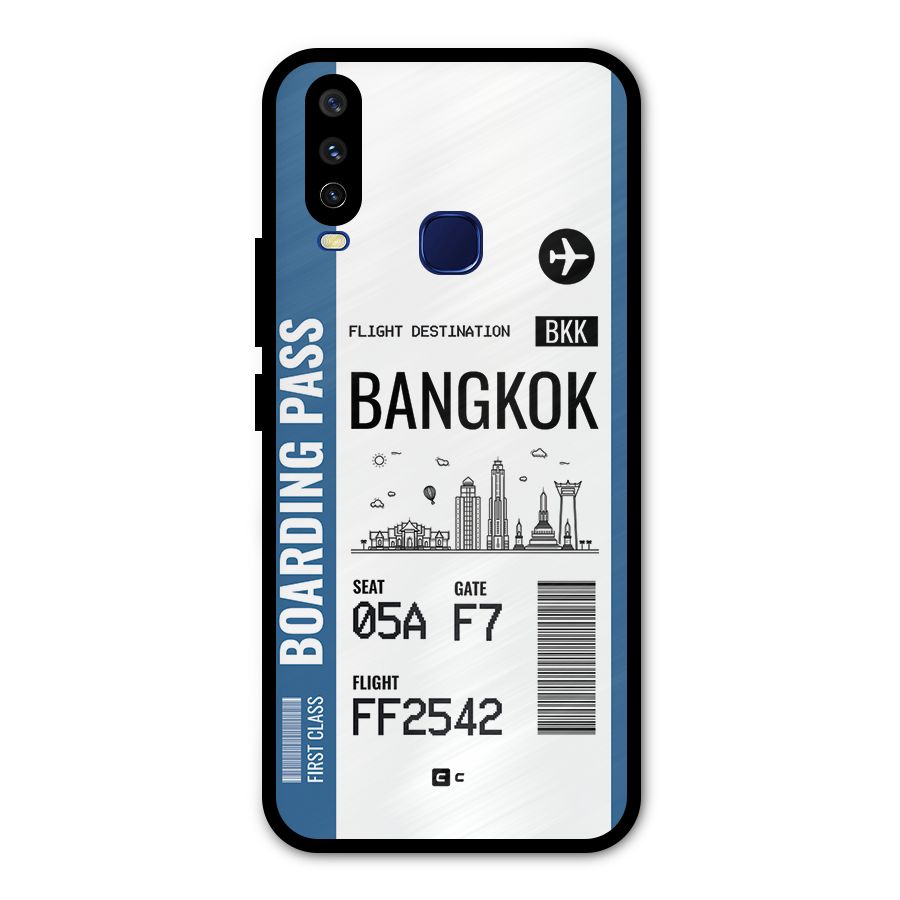 Bangkok Boarding Pass Metal Back Case for Vivo Y15