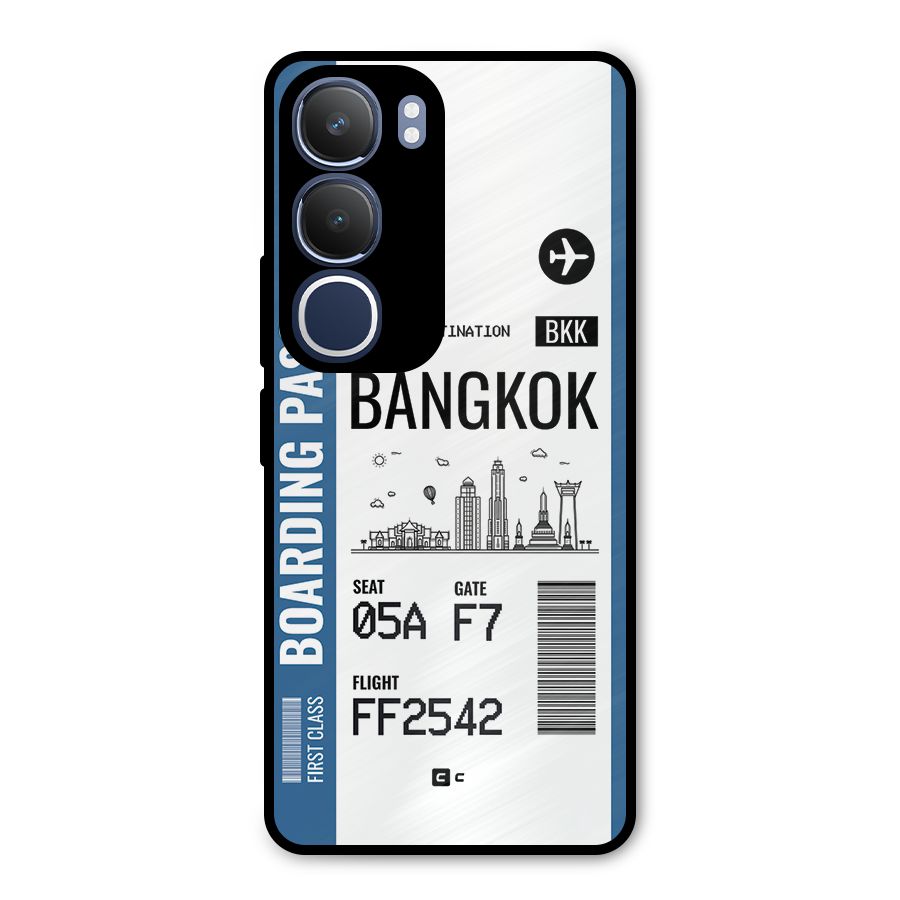 Bangkok Boarding Pass Metal Back Case for Vivo Y29