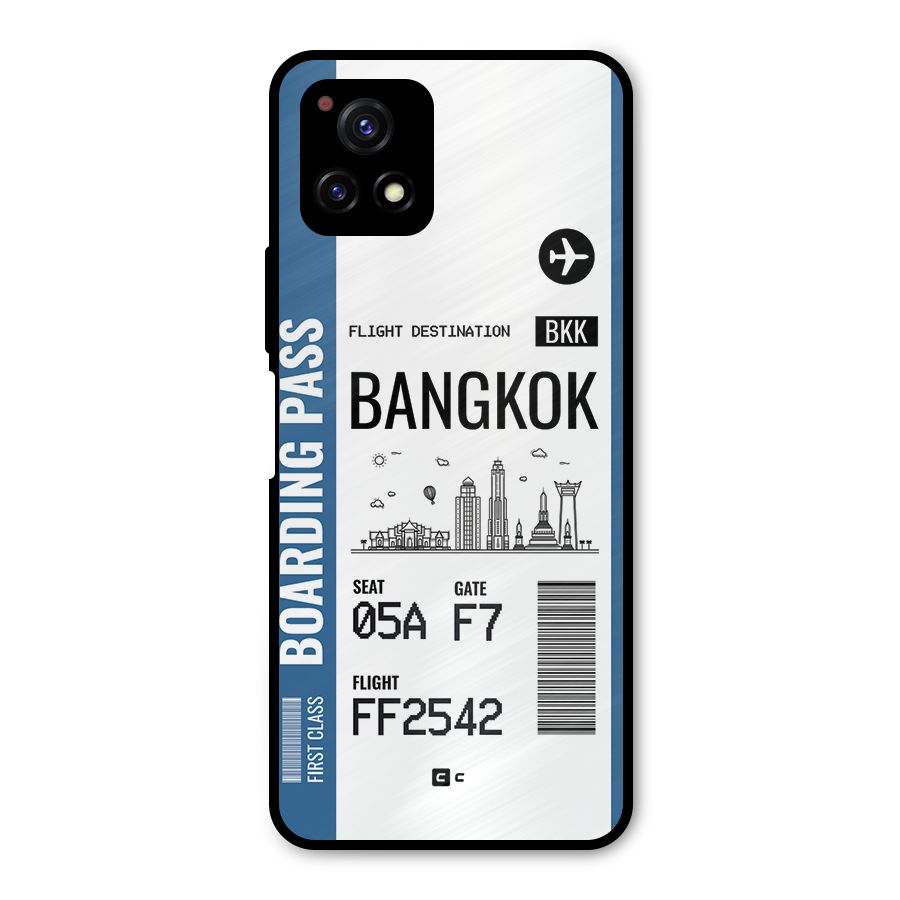 Bangkok Boarding Pass Metal Back Case for Vivo Y72 5G