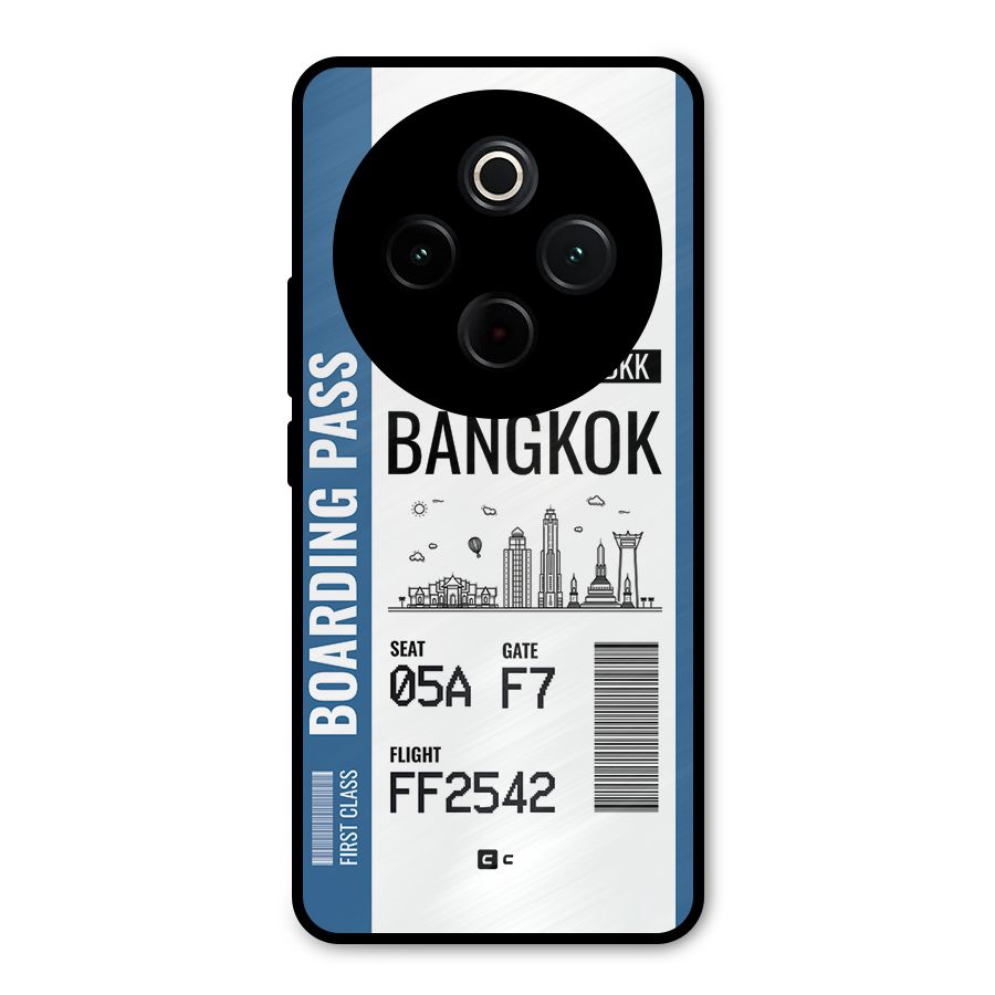 Bangkok Boarding Pass Metal Back Case for iQOO Z10