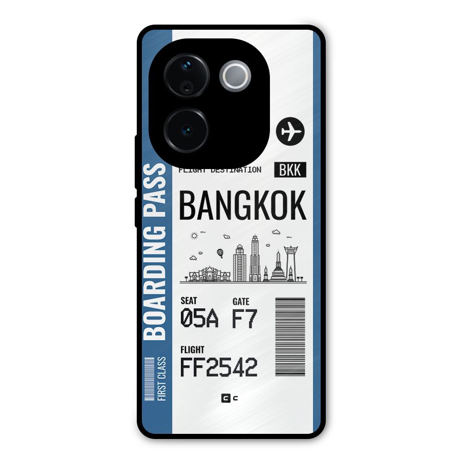 Bangkok Boarding Pass Metal Back Case for iQOO Z9s Pro