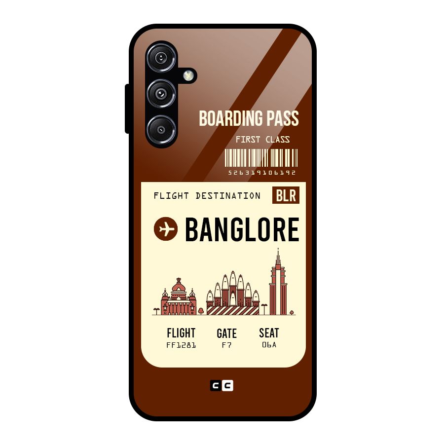 Banglore Boarding Pass Glass Back Case for Galaxy M34 5G