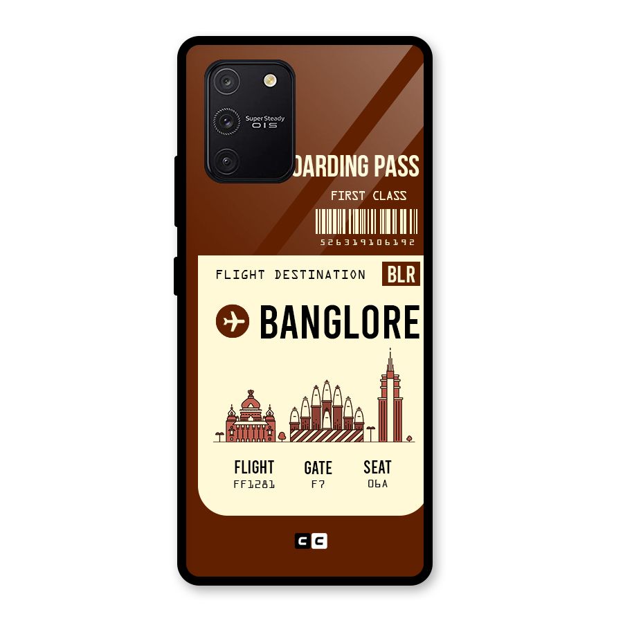 Banglore Boarding Pass Glass Back Case for Galaxy S10 Lite