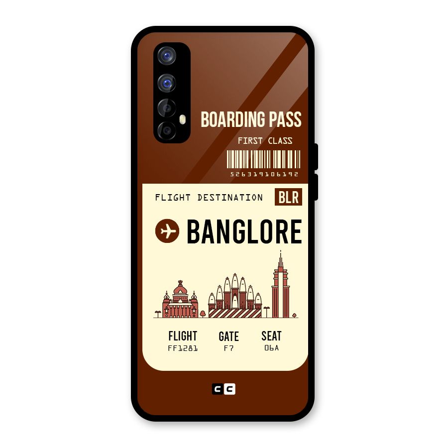 Banglore Boarding Pass Glass Back Case for Realme Narzo 20 Pro