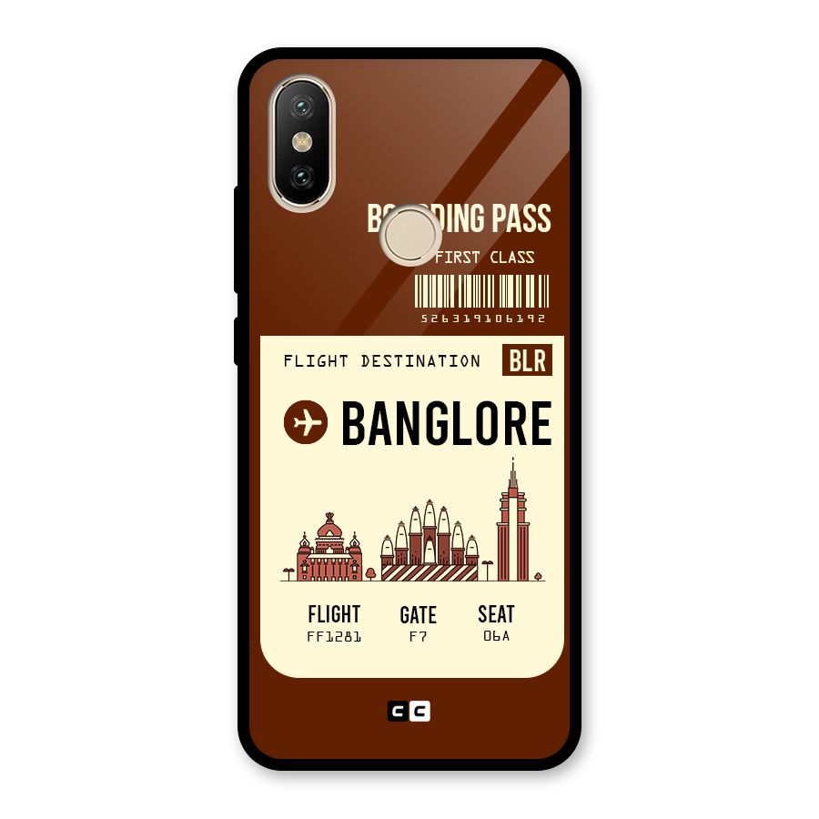 Banglore Boarding Pass Glass Back Case for Redmi A2