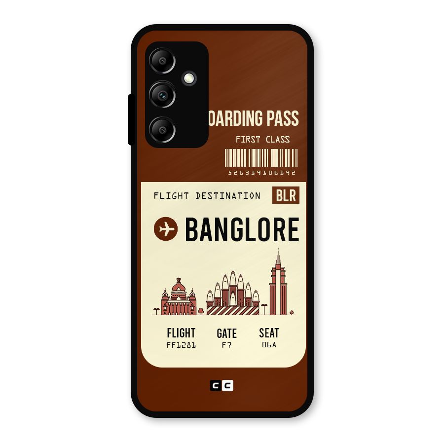 Banglore Boarding Pass Metal Back Case for Galaxy A14 5G