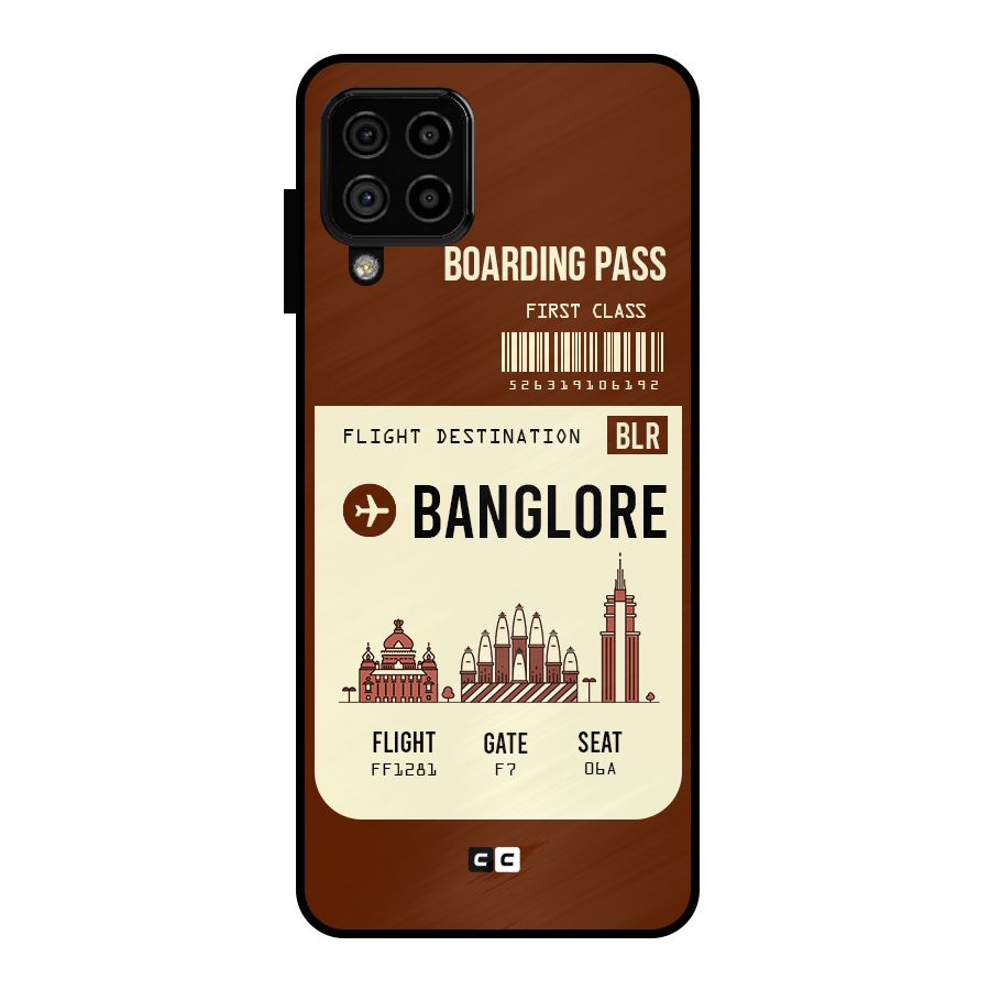 Banglore Boarding Pass Metal Back Case for Galaxy A22 4G