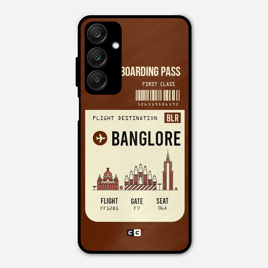 Banglore Boarding Pass Metal Back Case for Galaxy A25 5G