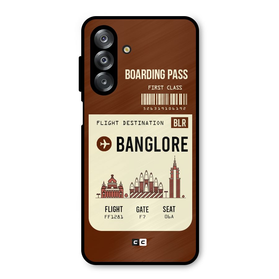 Banglore Boarding Pass Metal Back Case for Galaxy A26