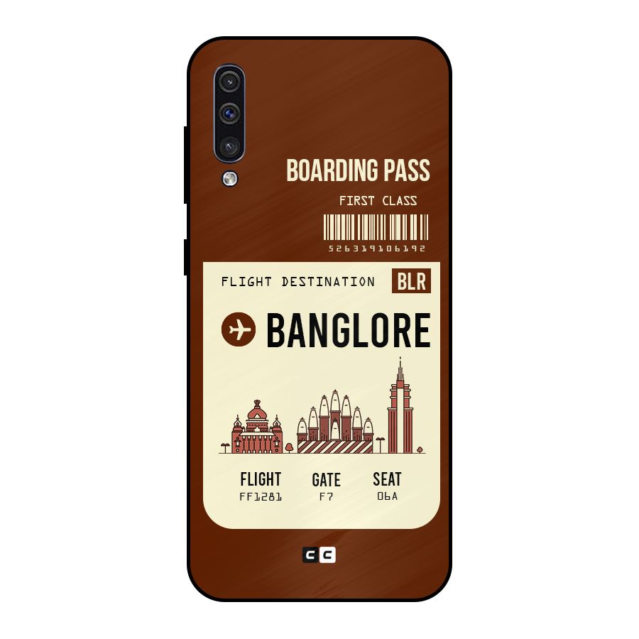 Banglore Boarding Pass Metal Back Case for Galaxy A50s