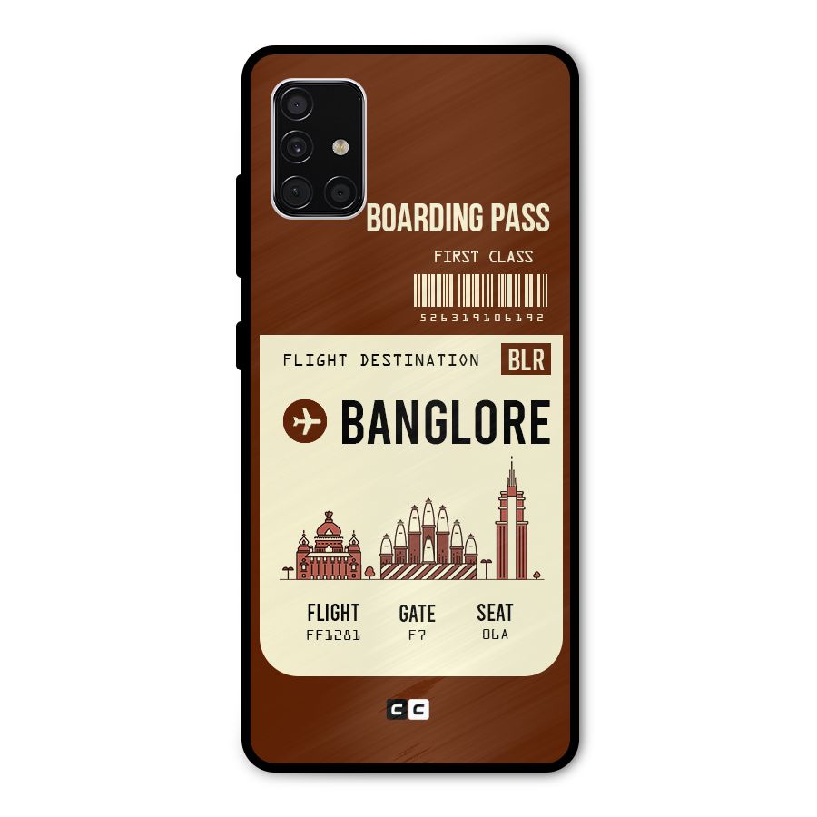 Banglore Boarding Pass Metal Back Case for Galaxy A51